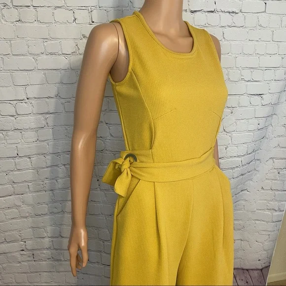 Romeo & Juliet Couture Yellow Jumpsuit - Picture 2 of 13